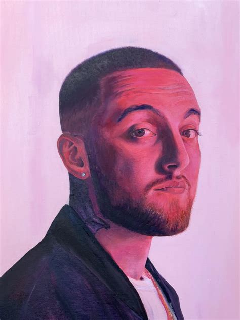 Mac Miller oil painting by me : r/MacMiller