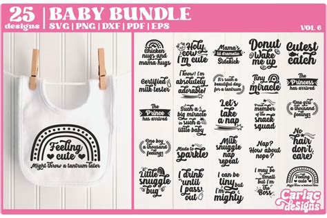 Baby Bib Sayings SVGs | Design Bundles