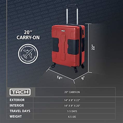 TACH V3 Hard Shell Carry On Luggage 22x14x9 | Carry on Luggage with ...