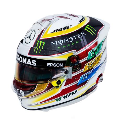 Helmet designs of Lewis Hamilton (Mercedes) from 2017 : r/f1helmet