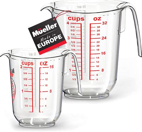 Plastic Measuring Cups - 2 cups and 4 cups - North Texas Homebrew Supply