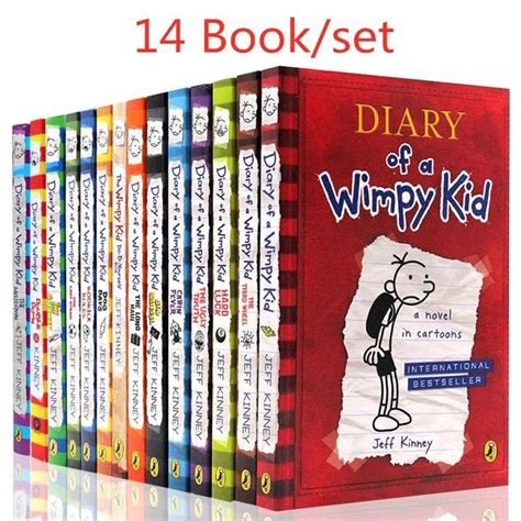 14 Book set Diary of A Wimpy Kid | Wimpy kid books, Kids story books, Wimpy kid