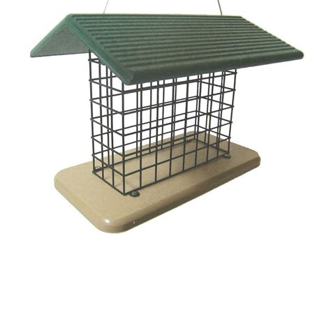 BIRDS CHOICE Recycled Green/Taupe One-Cake Suet Feeder at Lowes.com