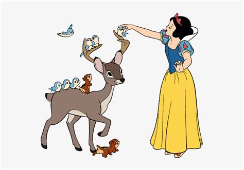 Snow White Snow White, Forest Animals - Snow White Deer Clipart ...