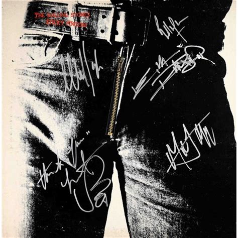 The Rolling Stones signed Sticky Fingers album