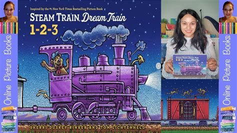 Steam Train, Dream Train 1 2 3 by Sheri Duskey Rinker | Books For Kids Read Aloud - YouTube