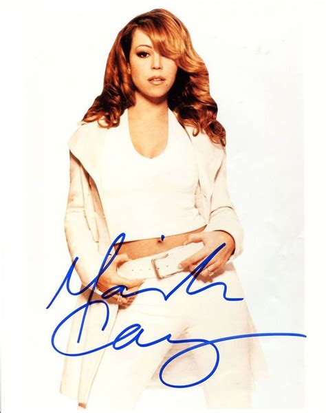 Autographed Photo of Mariah Carey