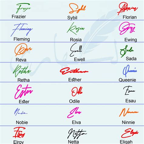 My Name Simple Signature Styles - Signature Write