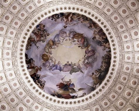 Rotunda ceiling, U.S. Capitol, Washington, D.C. - digital file from ...