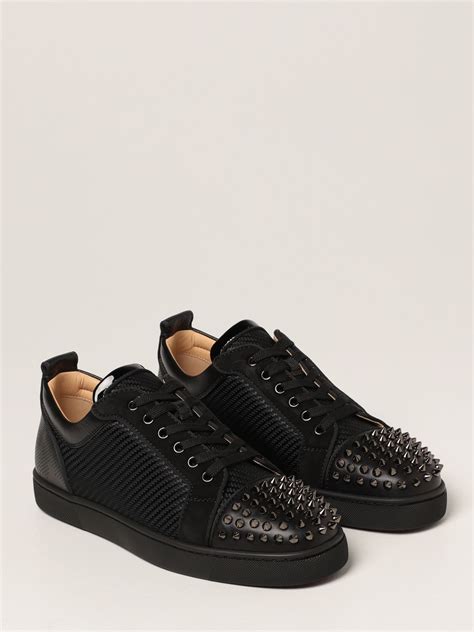 CHRISTIAN LOUBOUTIN: Louis Junior Spikes Orlato sneakers in leather ...