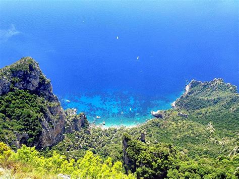 View from the top of Monte Solaro, Capri Capri Italy, Countries, Golf Courses, Coastline ...