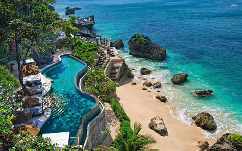 Download Luxury Beach Resort Bali Indonesia Wallpaper | Wallpapers.com