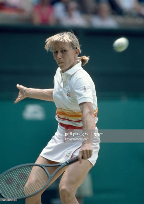 Martina navratilova of the usa in action during the wimbledon tennis – Artofit