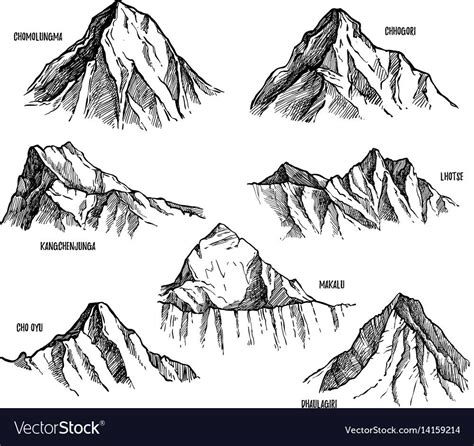 How To Draw Himalayan Mountains Step By Step at Drawing Tutorials