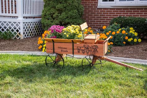 Cedar Buckboard Wagon Planter from DutchCrafters Amish Store