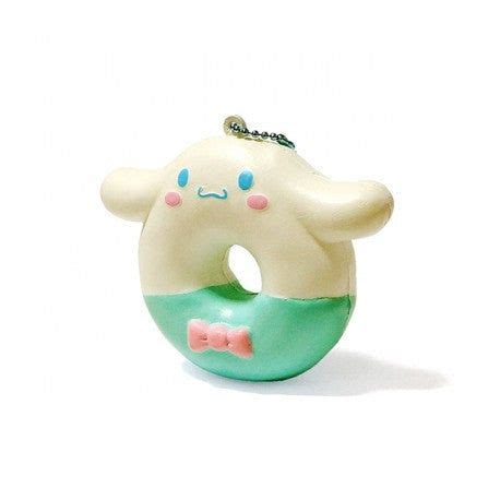 Super Cute Donut Squishy of Sanrio's popular character "Cinnamoroll"! He is always smiling and ...