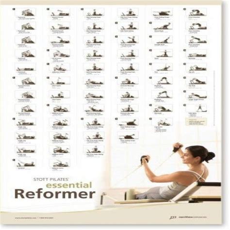 Image for Pilates Reformer Exercises Chart | Pilates reformer exercises, Pilates reformer ...