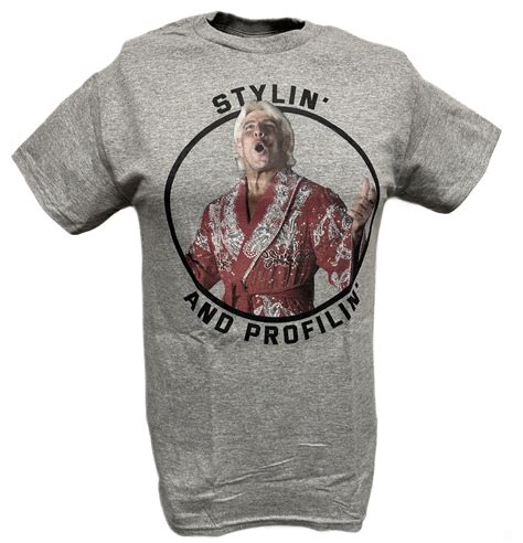 Ric Flair Gray Stylin and Profilin WWE Mens T-shirt XL - Walmart.com