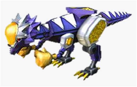 Power Rangers Dino Thunder Purple Ranger Zord - Pachycephalosaurus Zord ...