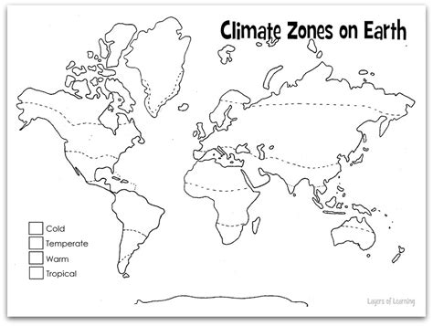 World Climate Zones Map Worksheet Pdf