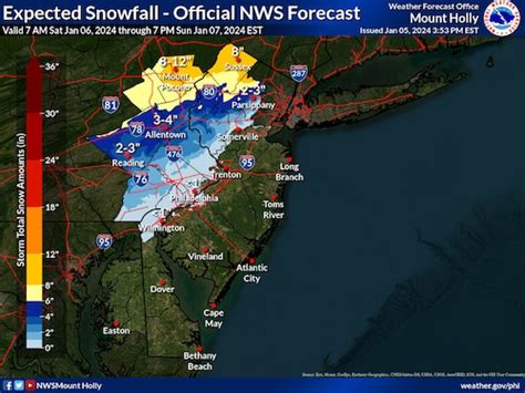 N.J. weather: 11 snow forecast maps with predictions for weekend winter ...