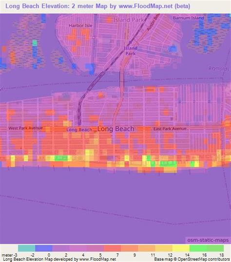 Elevation of Long Beach,US Elevation Map, Topography, Contour