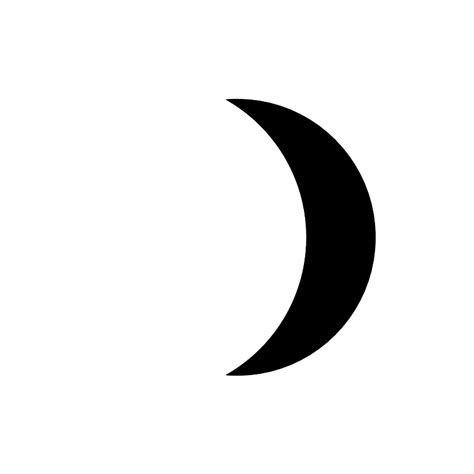 Moon Waxing Crescent Vector SVG Icon - SVG Repo