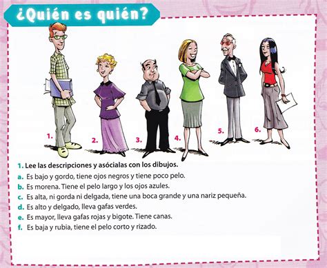 Quién es quién | Aprender espanhol, Aula de espanhol, Ensino de espanhol