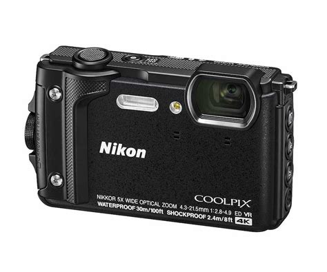 Nikon Coolpix W300 Waterproof Underwater Digital Camera with TFT LCD - Black/ Orange - Online at ...