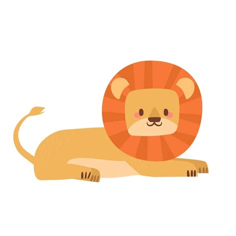 Premium Vector | Lion illustration kids