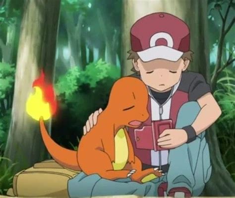 Red and charmander | Pokemon red, Pokemon trainer red, Pokemon funny