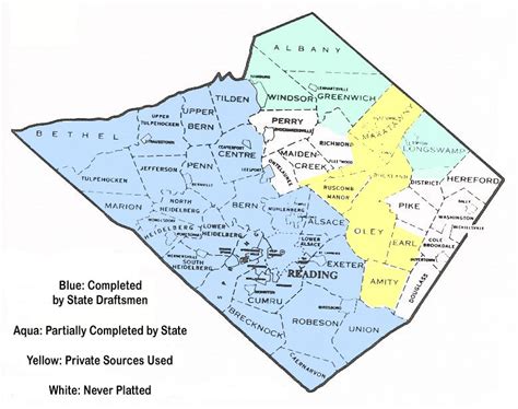 You can see a part of the detail here from a typical map, Bern Township.