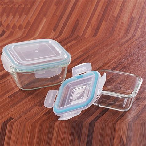 Microwave-Safe Glass Meal Prep Containers with Locking Lid - Airtight ...