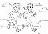 Running  Sports Coloring Pages sketch template