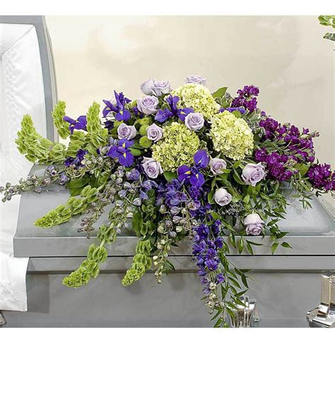 Bold Mix Half Casket Spray | St. Louis Funeral Flowers | Casket flowers, Funeral flowers ...