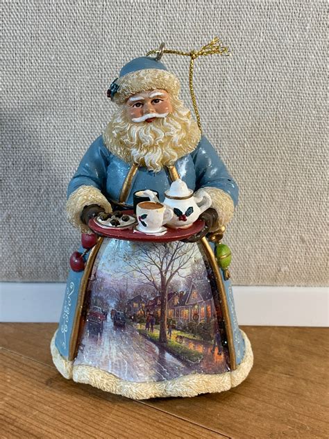 Thomas Kinkade Heirloom Santa ornament “Hometown Christmas” by BasilsbytheSquare on Etsy | Santa ...