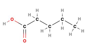 What is the molecular formula for pentanoic acid? | Study.com