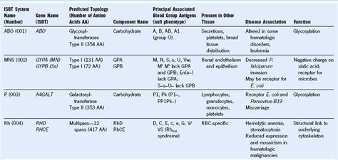 Human Blood Group Antigens and Antibodies | Oncohema Key