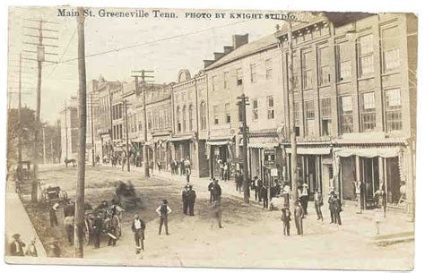 Greeneville, Tennessee around 1909 Main Street | Greeneville tennessee ...