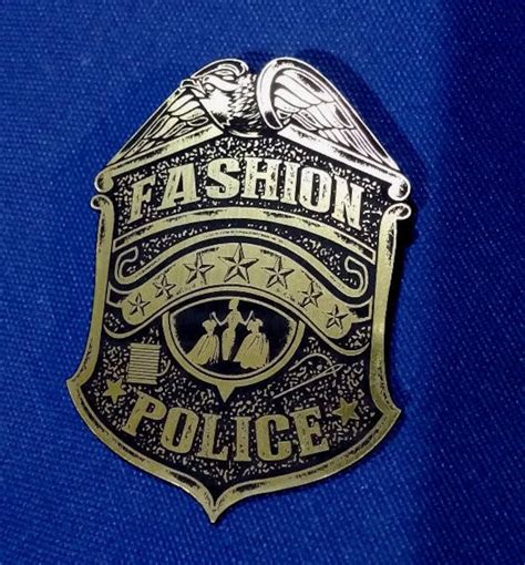 Custom FASHION POLICE BADGE Unisex - Etsy