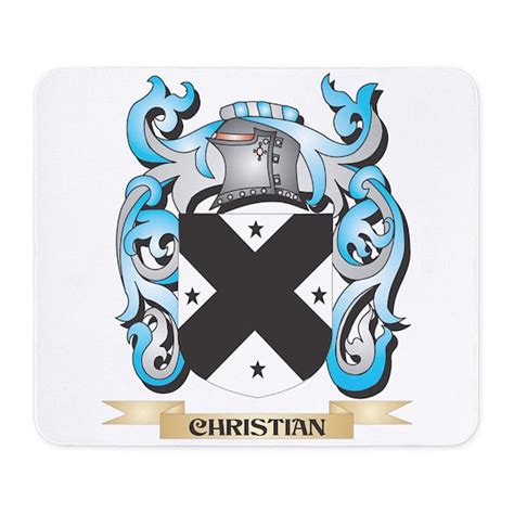 Christian Coat of Arms - Family Crest Mousepad by Johnny-Rico - CafePress