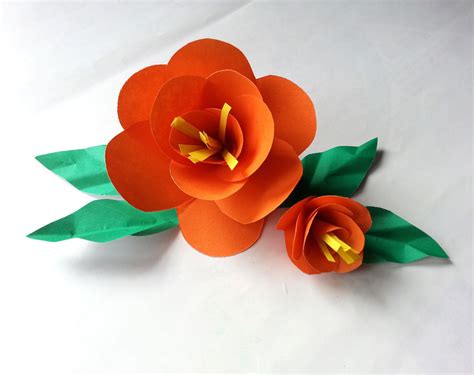 Diy Easy Paper Flower · How To Make A Flowers & Rosettes · Papercraft ...
