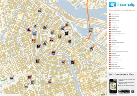 Map of Amsterdam Attractions | Amsterdam tourist map, Amsterdam tourist, Tourist map