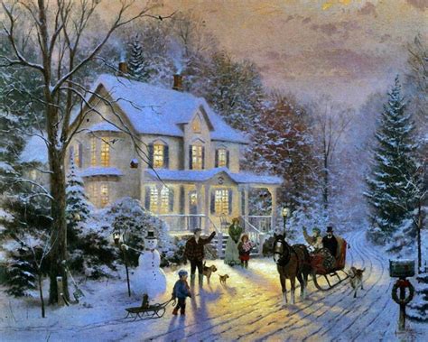 Christmas Pictures Blog: Thomas Kinkade Christmas Paintings Pictures