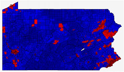 Pennsylvania 2012 Presidential Election Results Map by Municipality - The Atlas Weblog