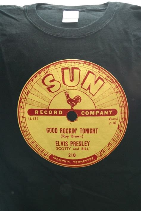 Elvis Presley Sun Records Classic 78 rpm Record Label Tee