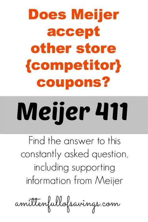 Does Meijer Accept Other Store Coupons {info & answer}