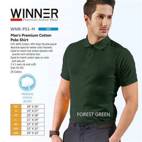 WINNER PREMIUM MENS POLO SHIRT (PLAIN) | Lazada PH