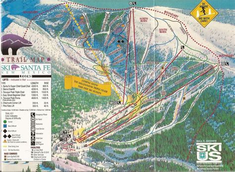 Published in 1999 at Ski Santa Fe | Skiing, Ski trails, Trail maps
