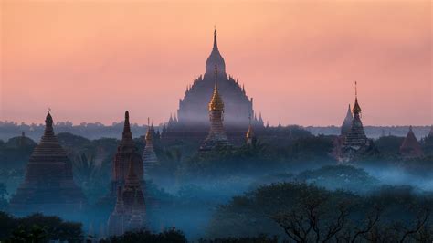 nature, Landscape, Sunrise, Temple, Mist, Buddhism, Tropical Forest ...